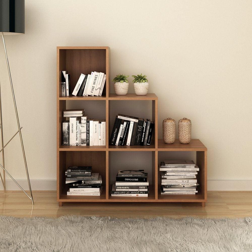 Estante para Livros Multiuso E1718 Tecno Amendoa