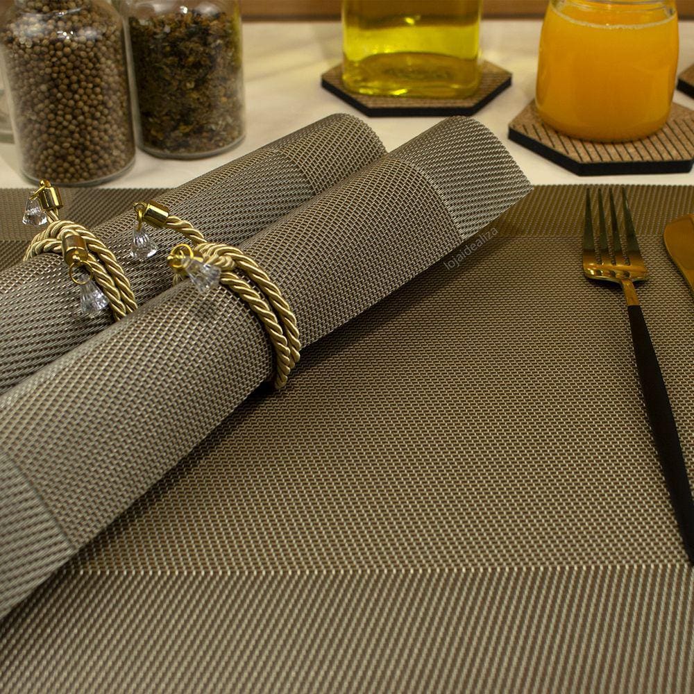 4 Jogo Americano Mesa Posta Luxo Restaurante Bar Pvc St Ov
