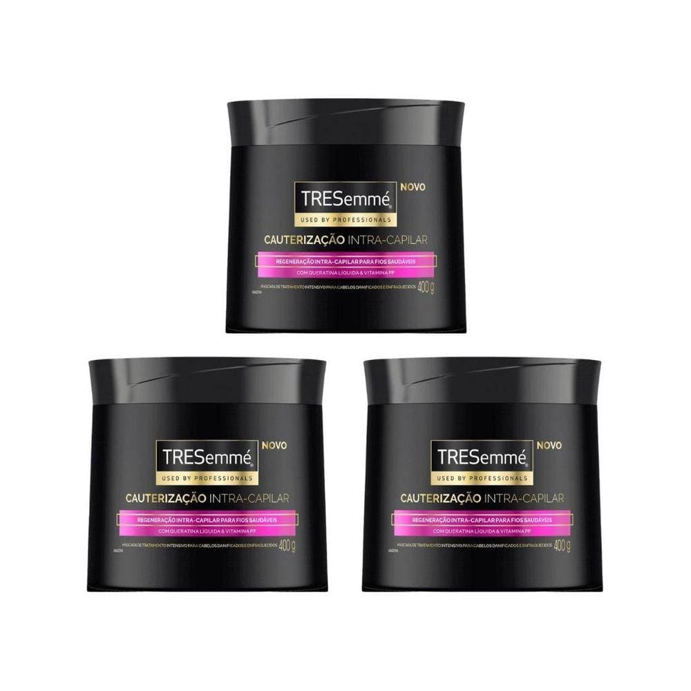 Creme De Tratamento Tresemme 400G Cauterização - Kit Com 3Un