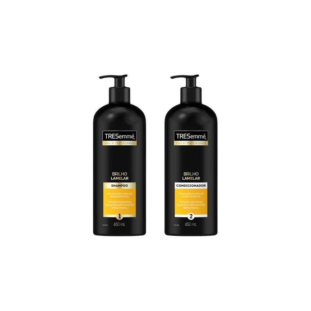 Kit Shampoo+Condicionador Tresemme Brilho Lamelar 650Ml