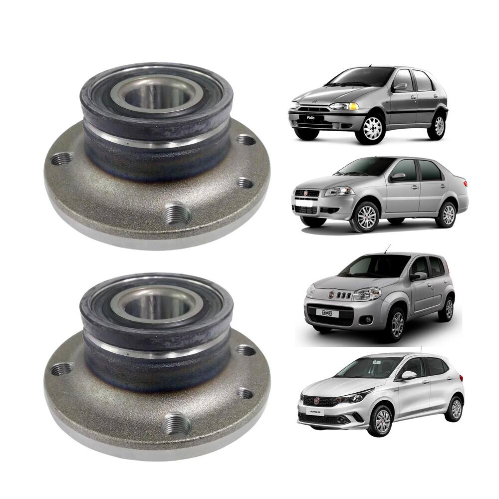 Cubo Roda 4 Furos Traseiro Direito + Esquerdo Nakata Fiat Uno 2010 A 2018