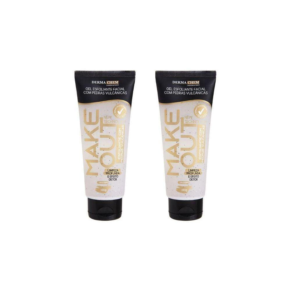 Gel Facial Dermachem Esfolia Make Out Pedra Vul 100G-Kit 2Un