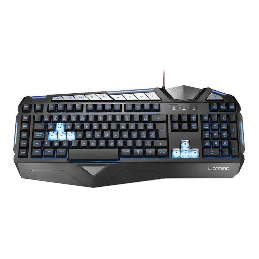 Teclado Gamer Macro Com Led Warrior Morani TC209 Multi