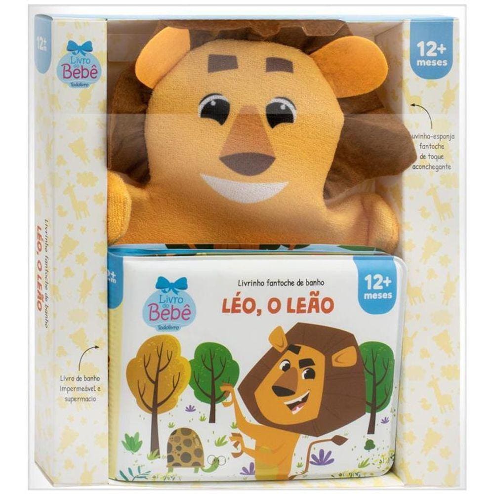 Livrinho Fantoche De Banho Léo, O Leão