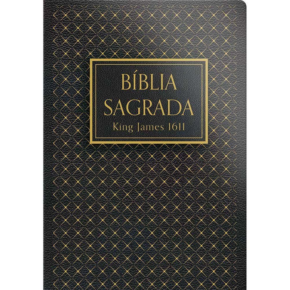 Bíblia King James 1611 - Capa Semi Luxo Preta