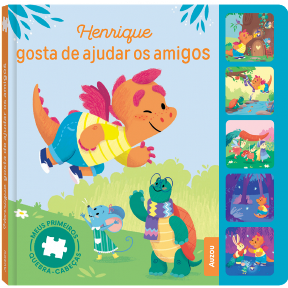 Meus primeiros quebra-cabeças: Henrique gosta de ajudar