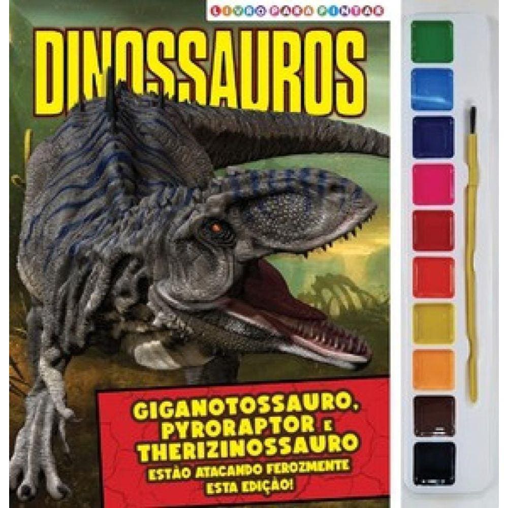 Dinossauros Livro Para Pintar Com Aquarela