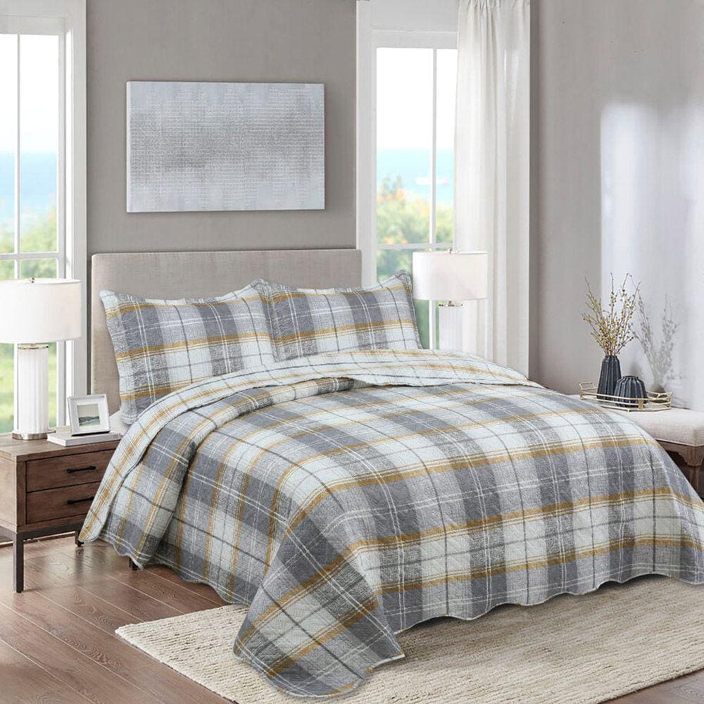 Colcha Bouti - Queen Size - Dupla Face - C/ Porta Travesseiros - Tamisa 2 - Rozac