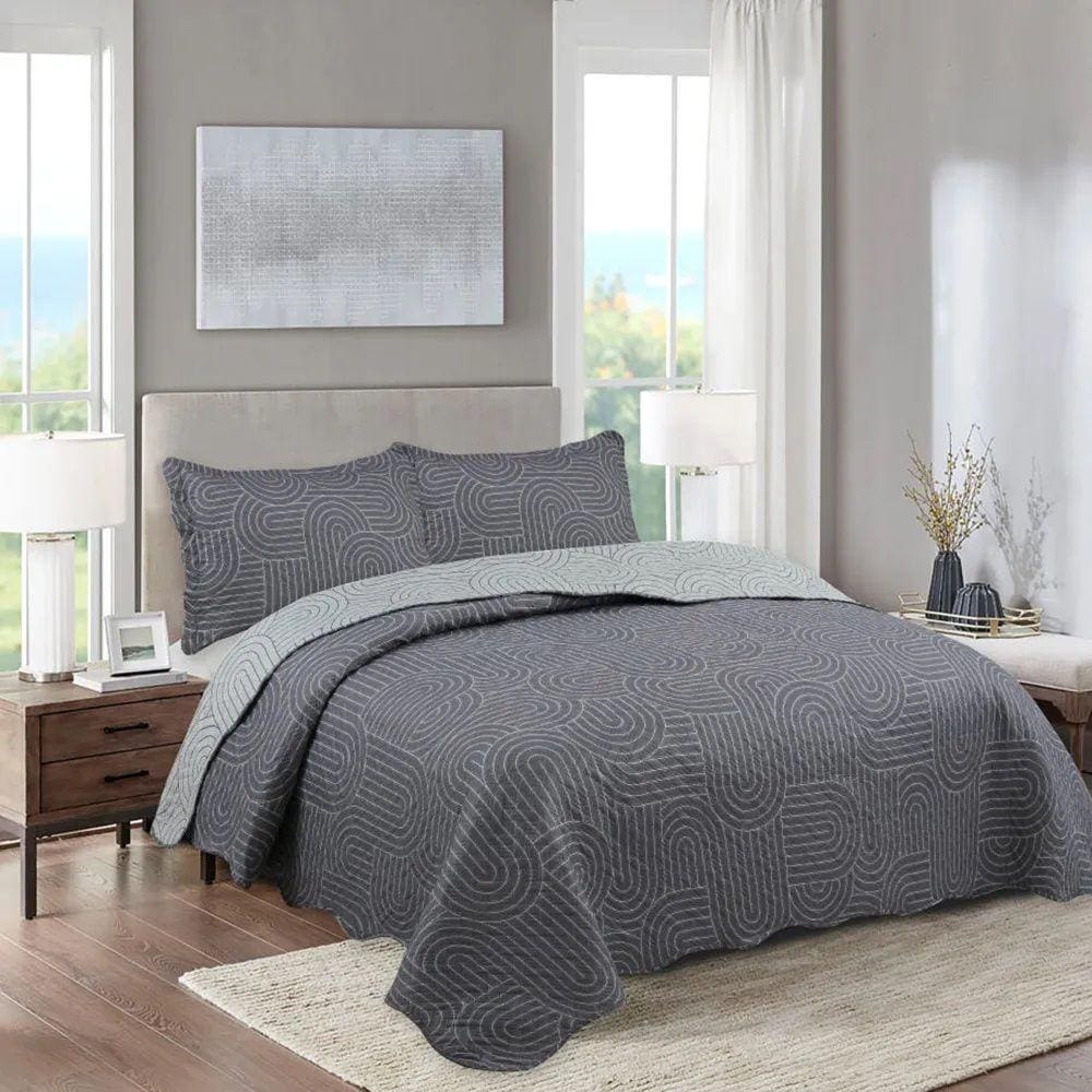 Colcha Bouti - Queen Size - Dupla Face - C/ Porta Travesseiros - Tamisa 6 - Rozac