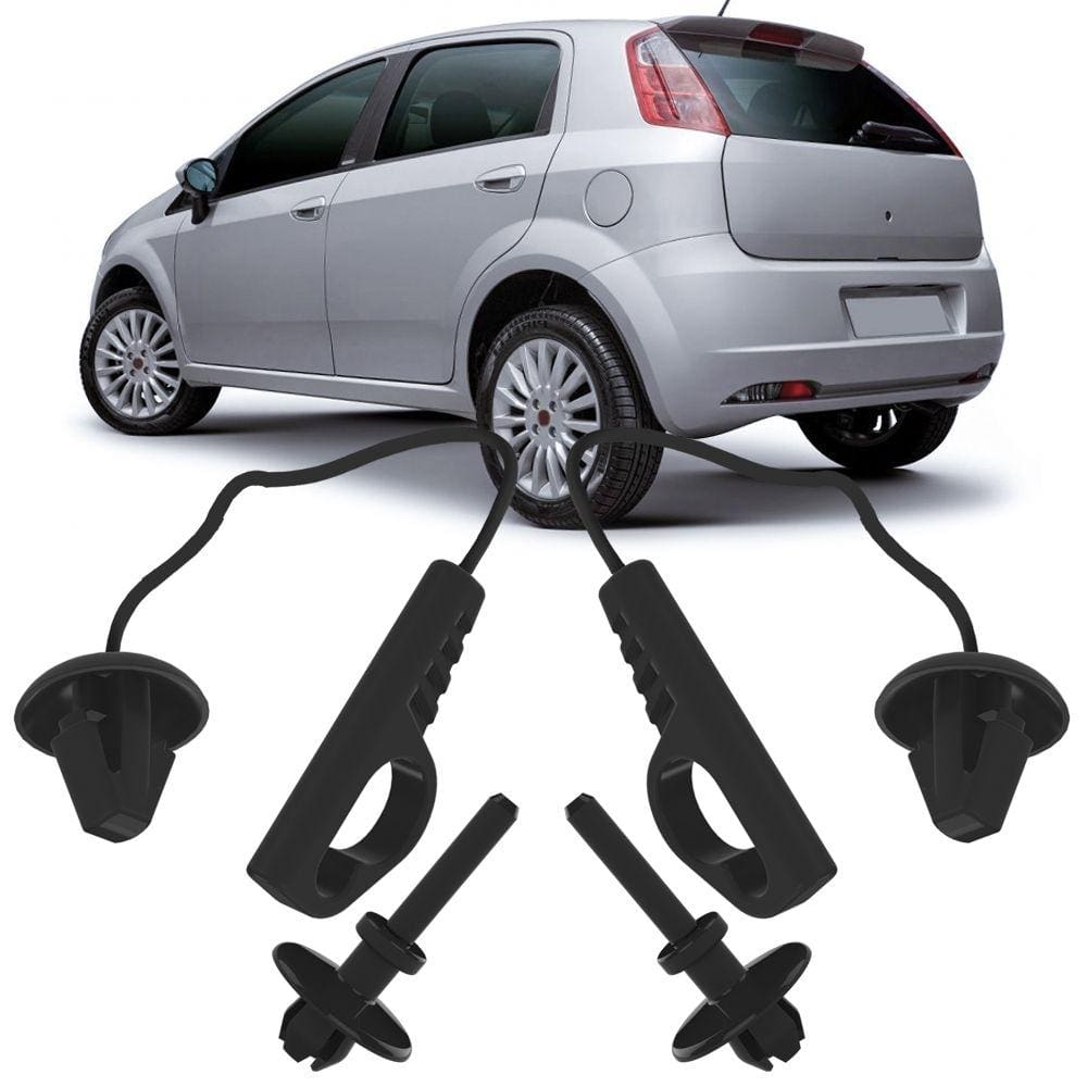 2 Pinos Com Cordão Para Tampão Porta Malas Punto 2008 2009 2010 2011 2012 2013 2014 2015 2016 2017