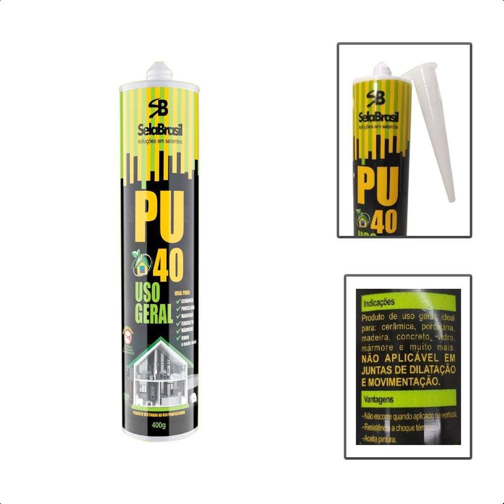 Cola Adesivo Selante Pu40 Poliuterano Uso Geral - Branco
