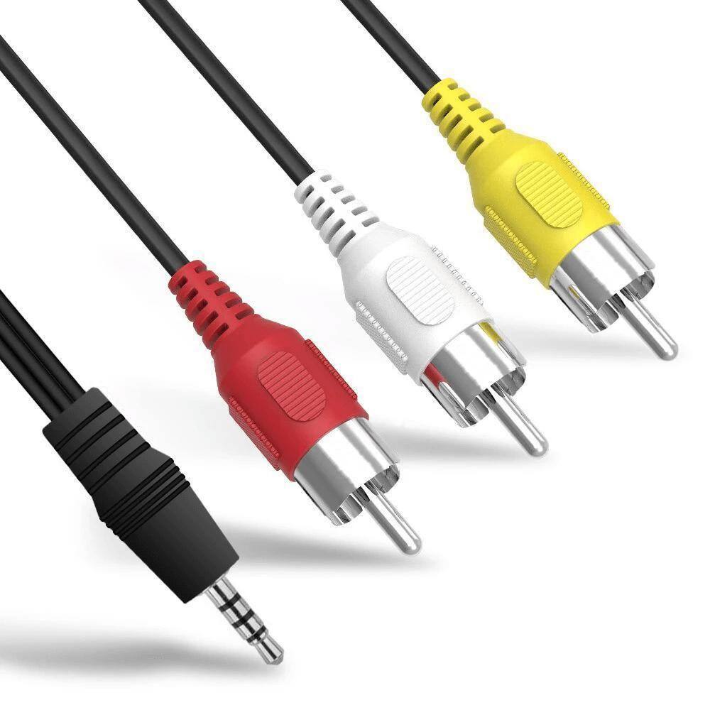 Cabo P2 3.5Mm X 3 Rca Av Áudio Vídeo