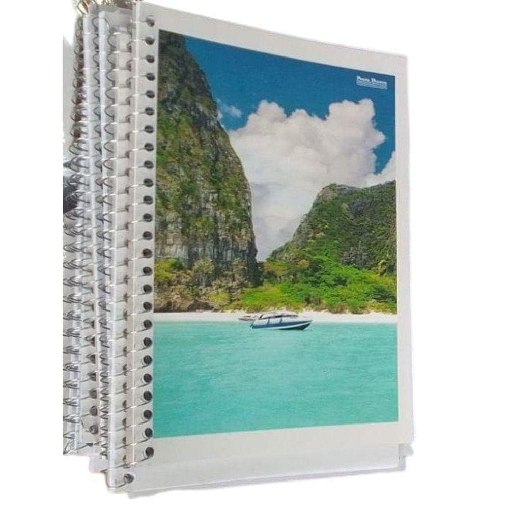 Caderno Espiral 1/8 Capa Dura Com 80 Folhas- Pacote 5Un
