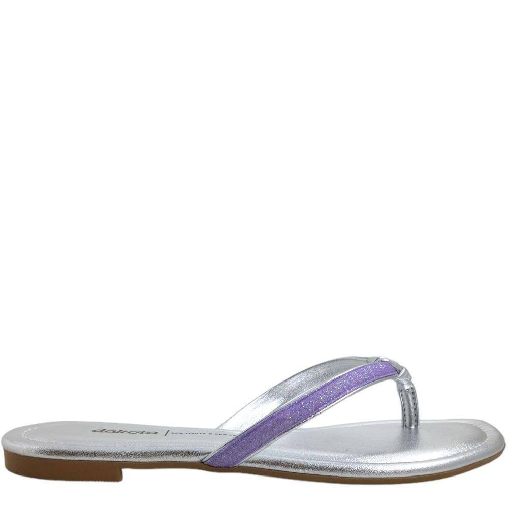 Rasteirinha Feminina Casual Dia a Dia com Glitter Dakota Y6953