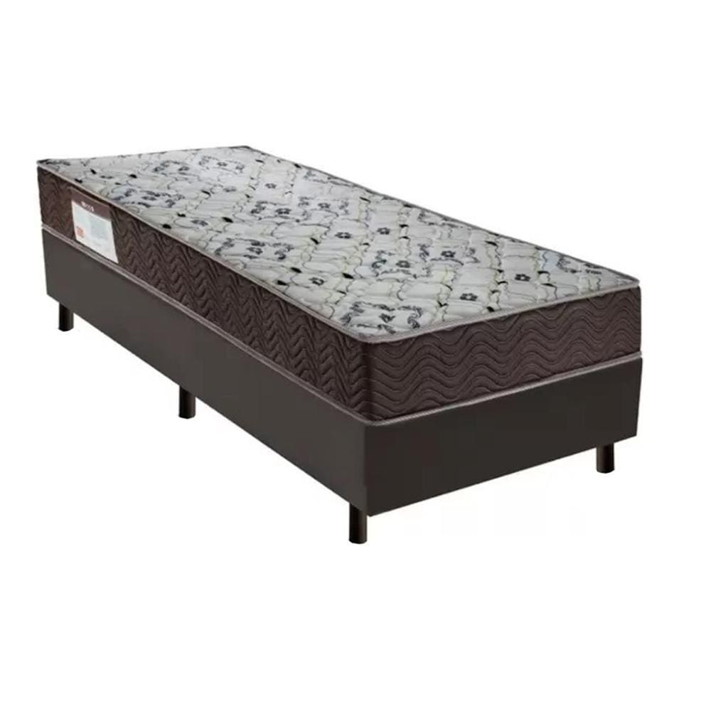 Cama Box Solteiro King + Colchão de Solteiro King Iso 150 D45 Ortopillow 96cm - Suporta até 120Kg