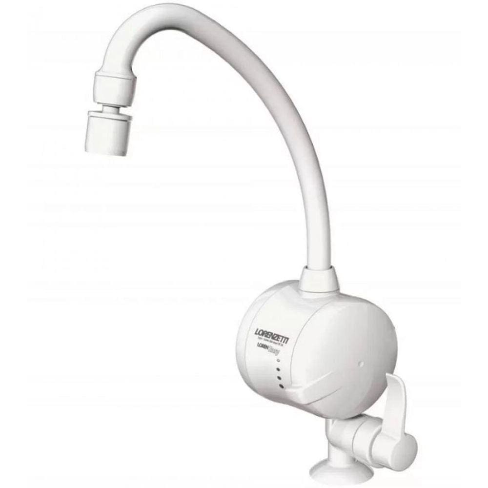 Torneira Elétrica de Mesa Lorenzetti Easy Branca 220v