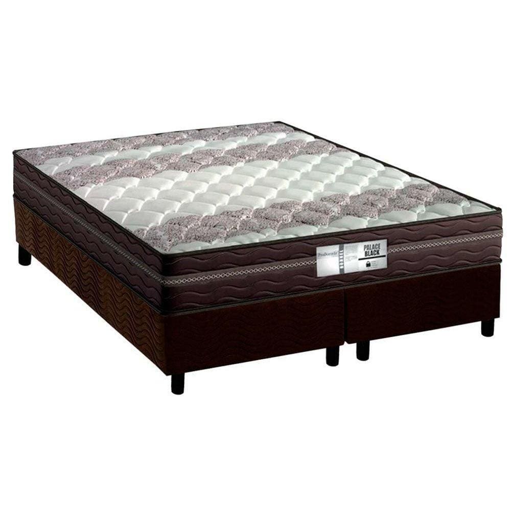 Conjunto Box Queen: Colchão Molas Probel Prolastic Palace + Base CRC Suede Brown(158x198)