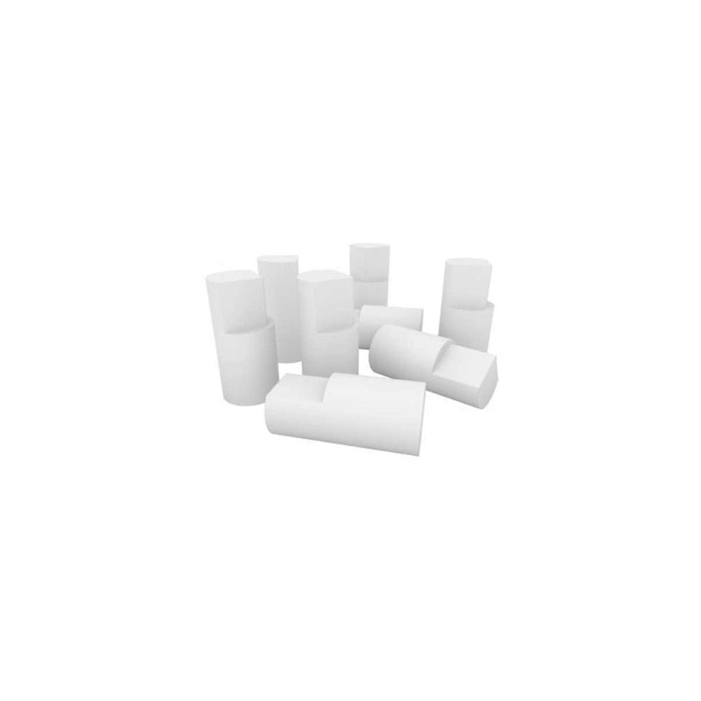 Multiuso de Cozinha Kit 8Un Pés Madeira P/ Balcão Branco - Henn