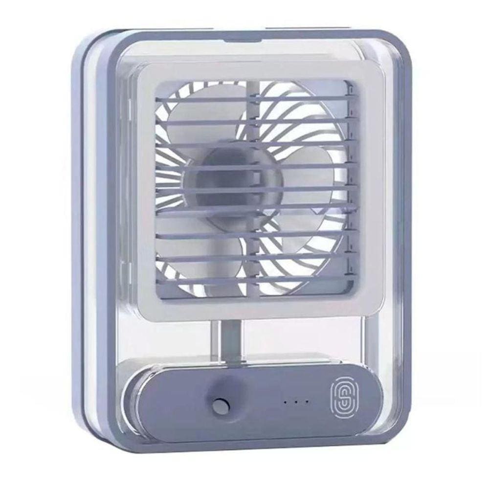 Ventilador Umidificador Ar Agua Touch Mesa 3 Velocidades Led