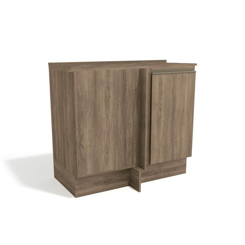 Balcão de Cozinha Canto Reto Maxxi G748 1 Porta c/ Tampo Nogal - Kappesberg