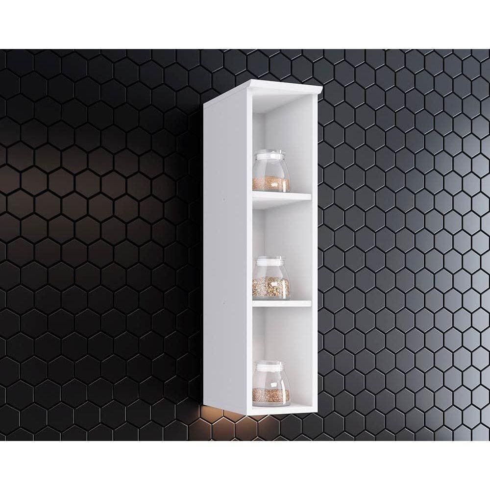 Nicho para Cozinha Aéreo Americana 20x83cm Branco - Henn