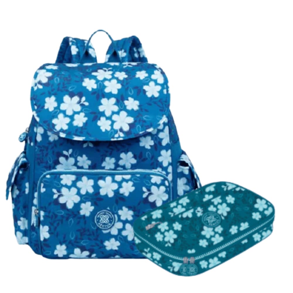 Kit Volta as Aulas Mochila Trendy Bosque c/ Estojo Xeryus