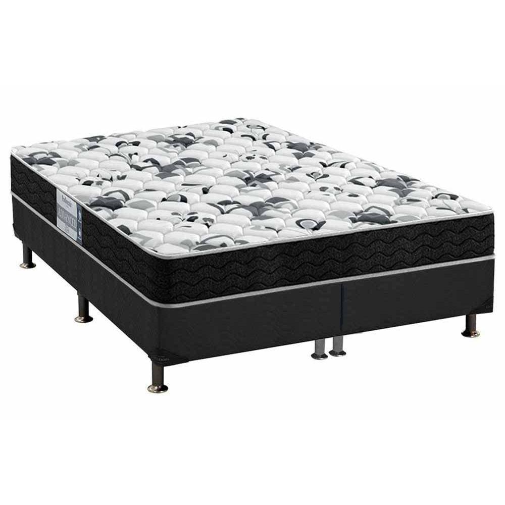 Conjunto Box Queen: Colchão Anatômico Probel D28/EP Advanced Tech1000 + Base CRC Suede Gray(158x198)