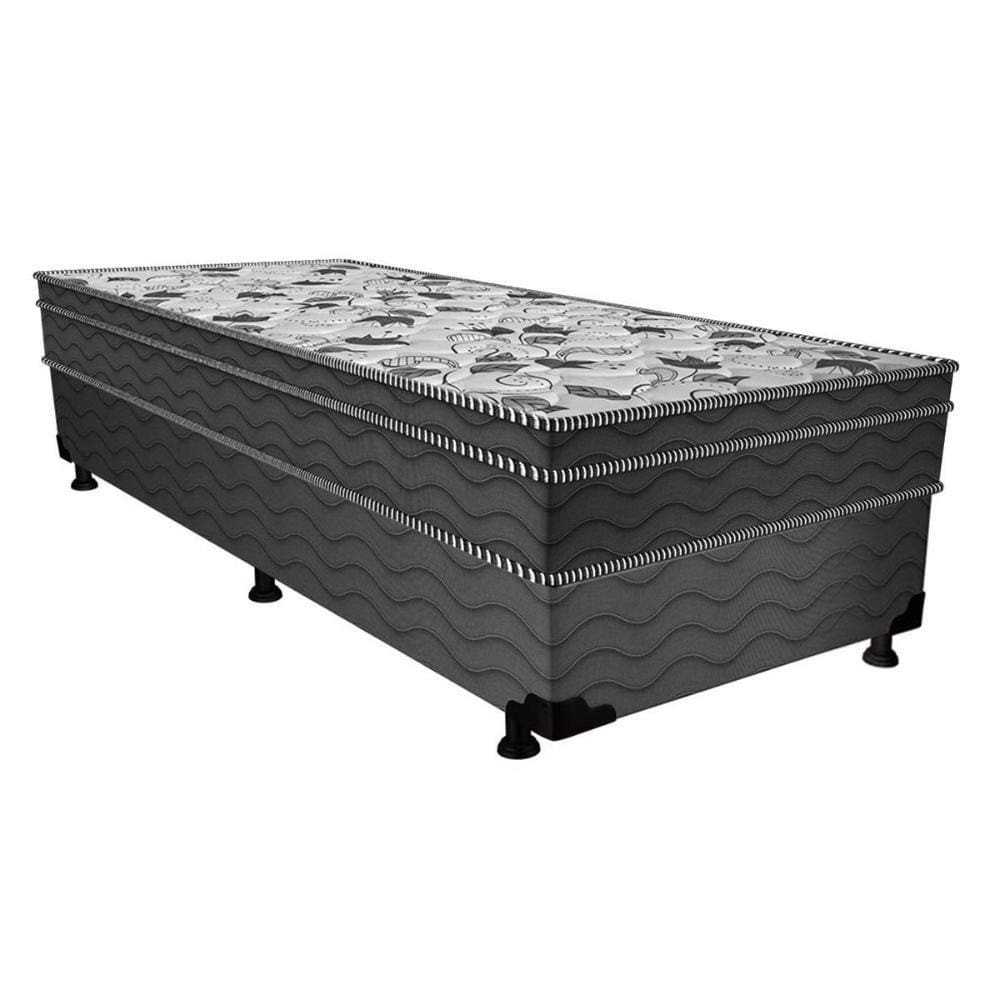 Cama Box Conjugado Casal: Colchão Ortopédico D28 ProDormir Advanced Pillow Gray (138x188x43) Probel