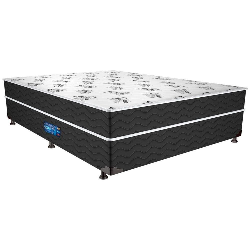 Cama Box Conjugado Casal: Colchão Molas Prolastic ProDormir Springs Pillow Black (138x188x41) Probel