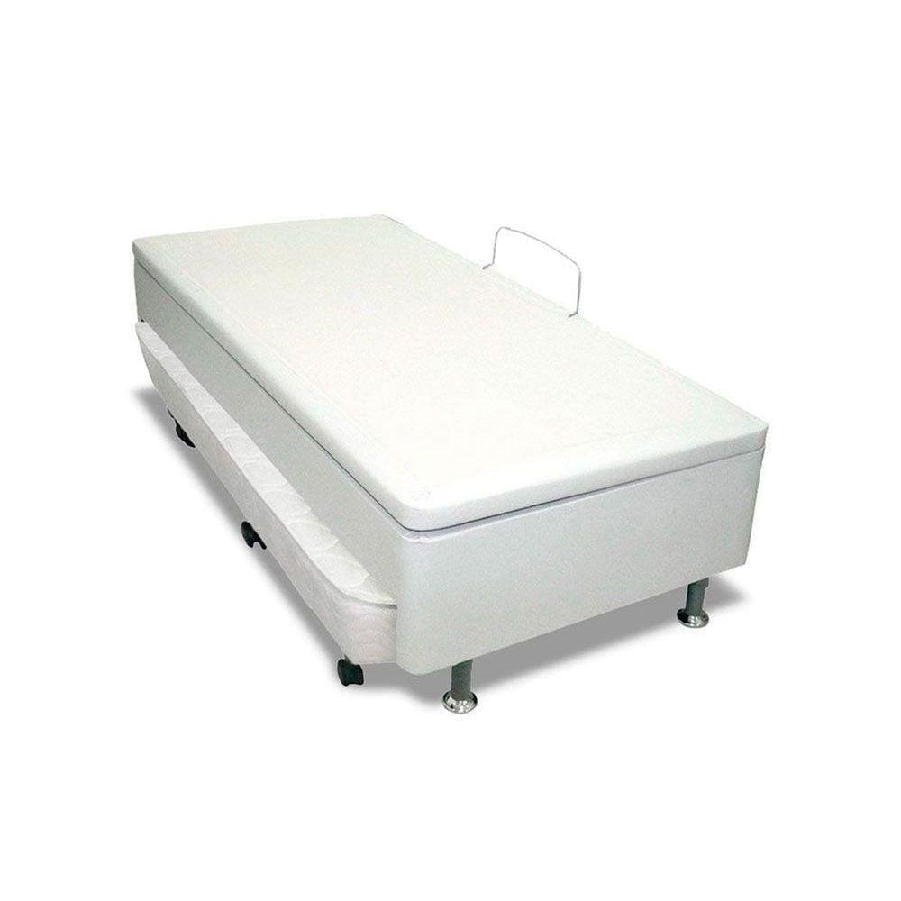 Cama Box Baú c/Auxiliar Solteiro Universal Courano White c/ (88x188) - Ortobom