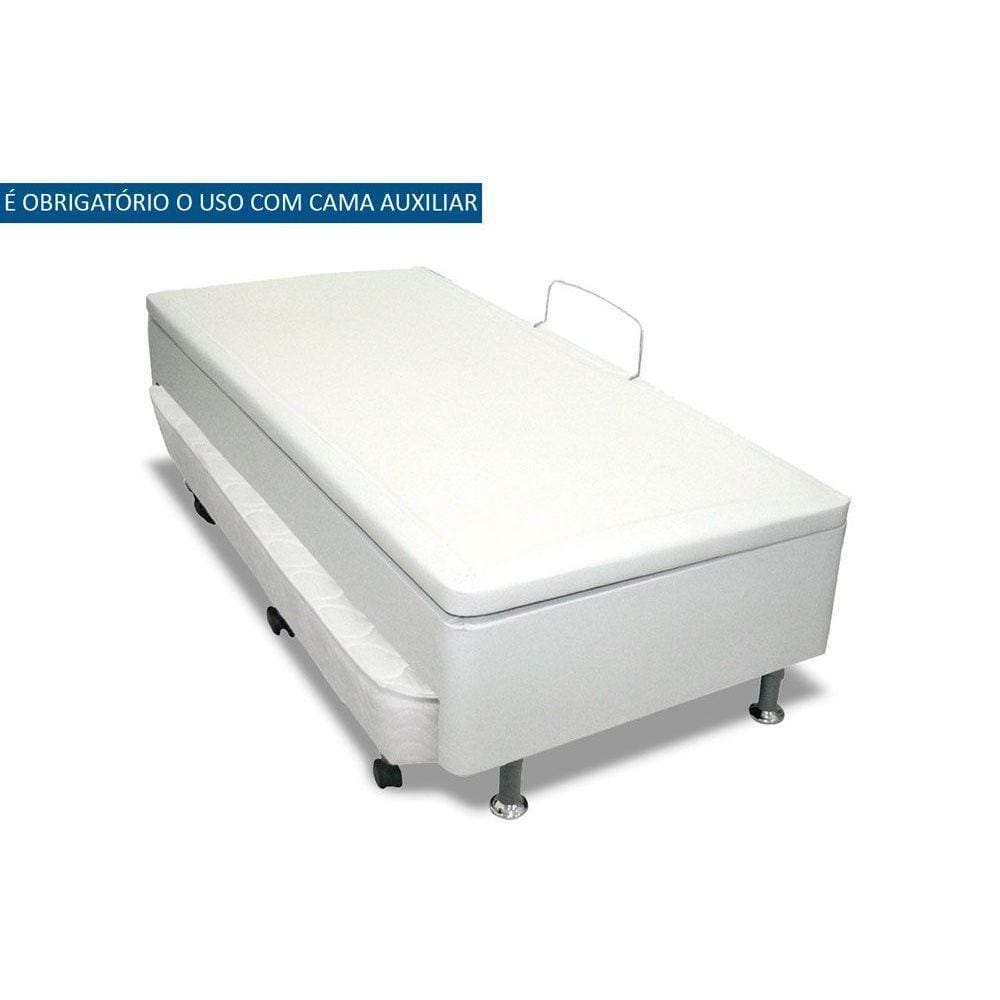Cama Box Baú c/Auxiliar Solteiro Universal Courano White c/ (88x188) - Ortobom