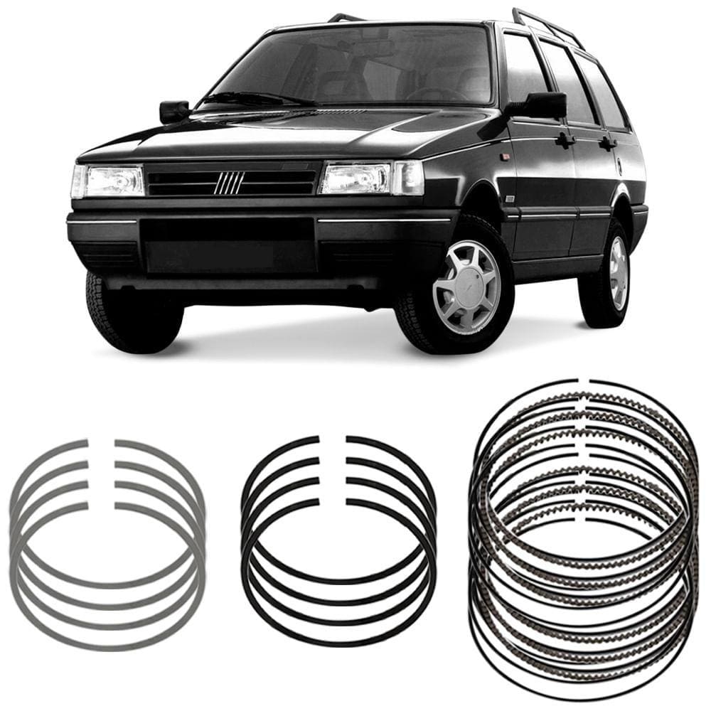 Jogo Anel Segmento STD Elba Fiorino Tipo Uno 1.6 Sevel
