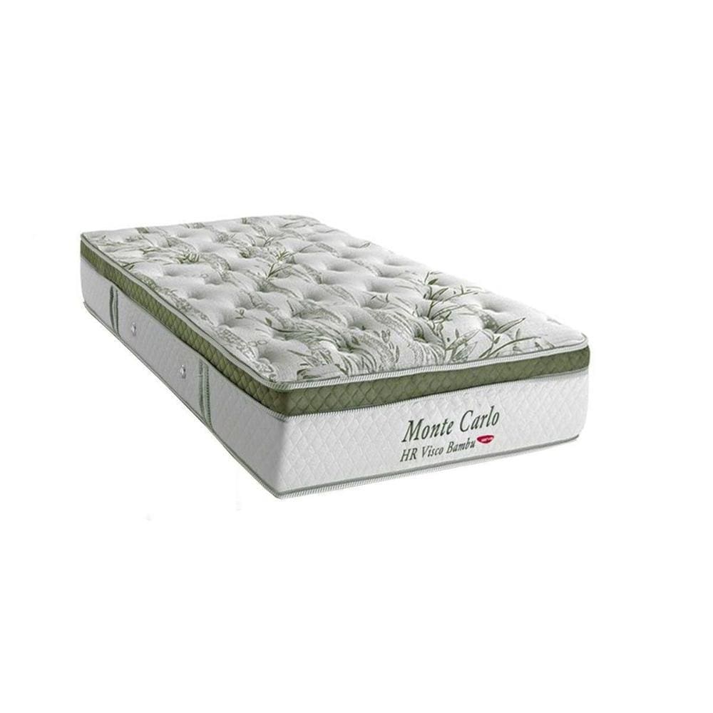Colchão Solteirão Molas MasterPocket Ensacadas Visco Monte Carlo Euro Pillow (96x203x33) - Herval