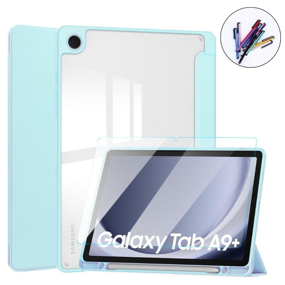 Capa Acrílico + Vidro + Caneta Para Tab Samsung A9+ 11 X210