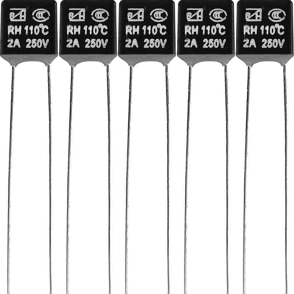 5 Fusível Térmico Motor Ventilador 110ºc 2A 250V 110 Graus