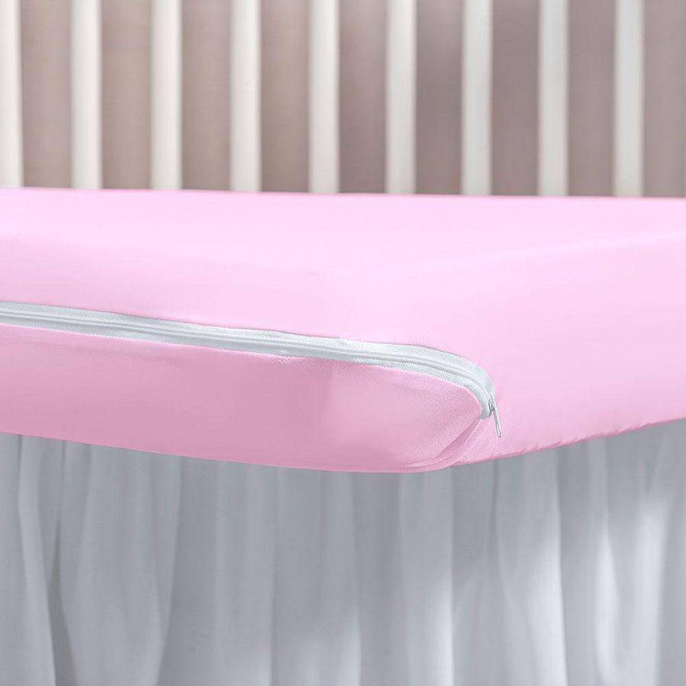 Capa Colchão Berço 130X70 Antiácaro Em Malha Gel Proteção