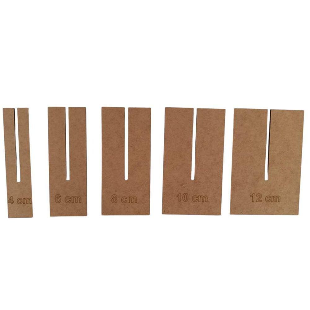 Gabarito Molde Para Laço Mdf Cru Kit Tamanho Pares