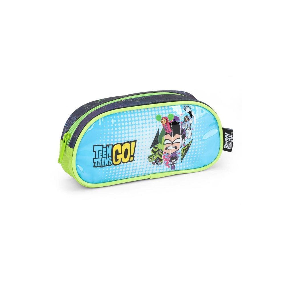 Estojo Escolar Simples Infantil Teen Titans Luxcel Ei39704Tg