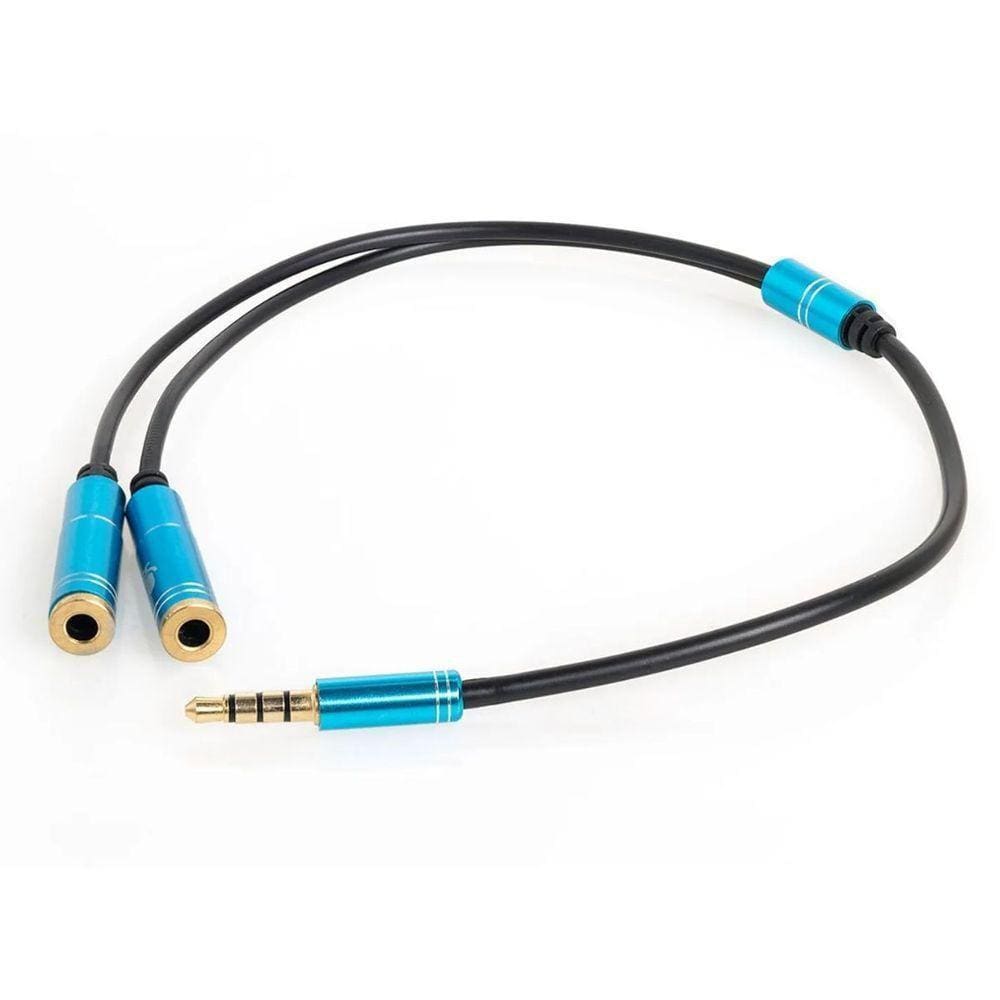 Cabo Adaptador P2 Para Microfone E Fone De Ouvido