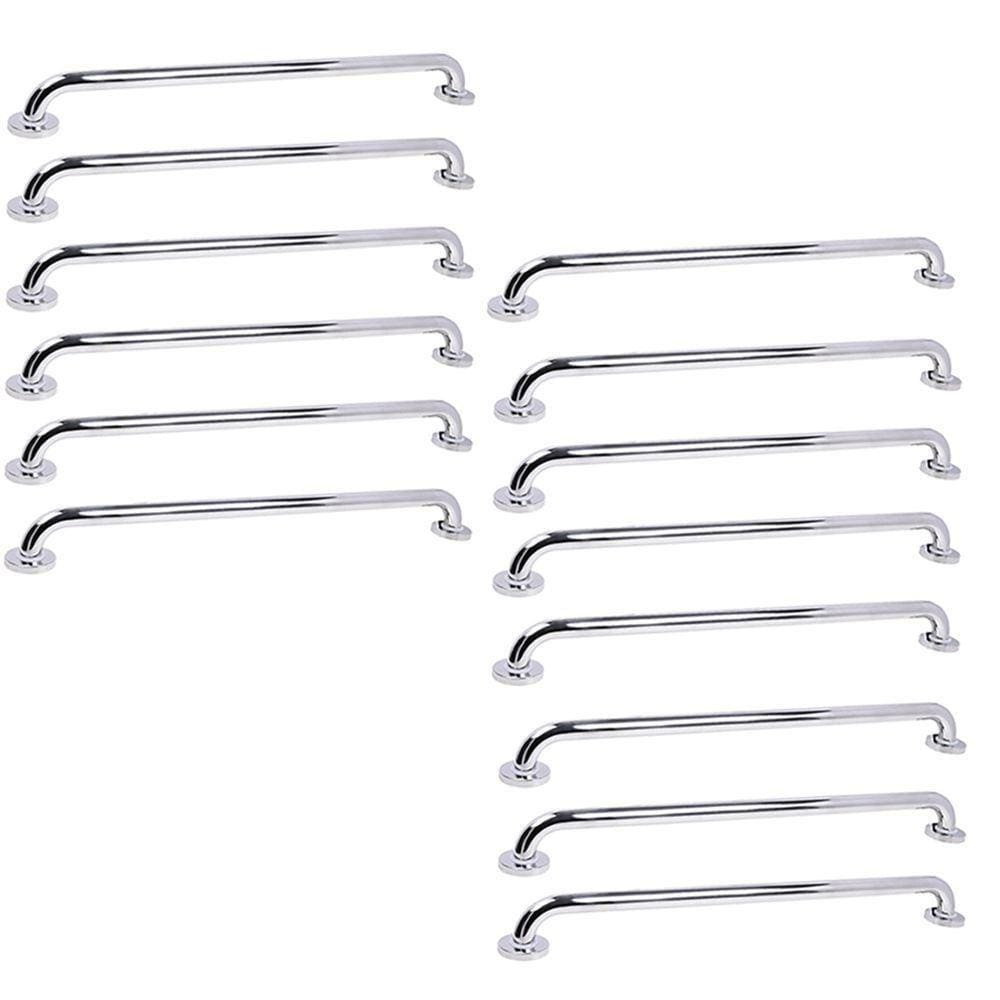 Alça De Apoio 70cm Barra Inox Kit 14 Unidades Idoso Deficiente Banheiro Box Parede Segurança Suporte