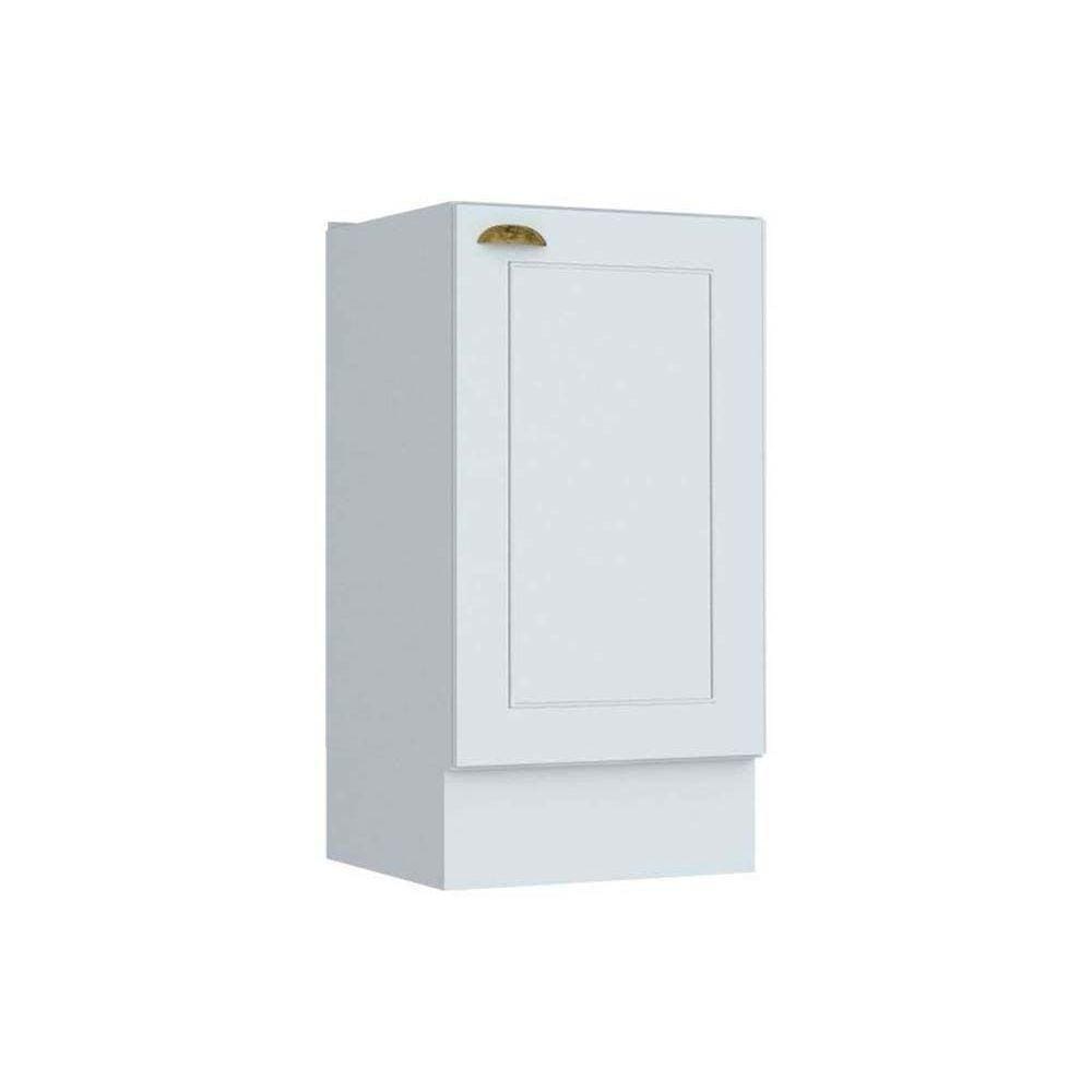 Gabinete de Cozinha Modulado Balcão Americana c/ 1 Porta s/ Tampo Branco - Henn