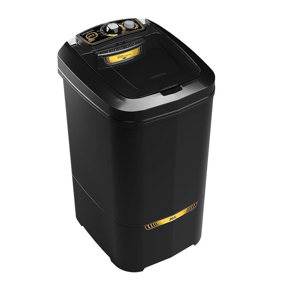 Lavadora de Roupa 20,5 Kg Preto Semiautomática Newmaq - 110v