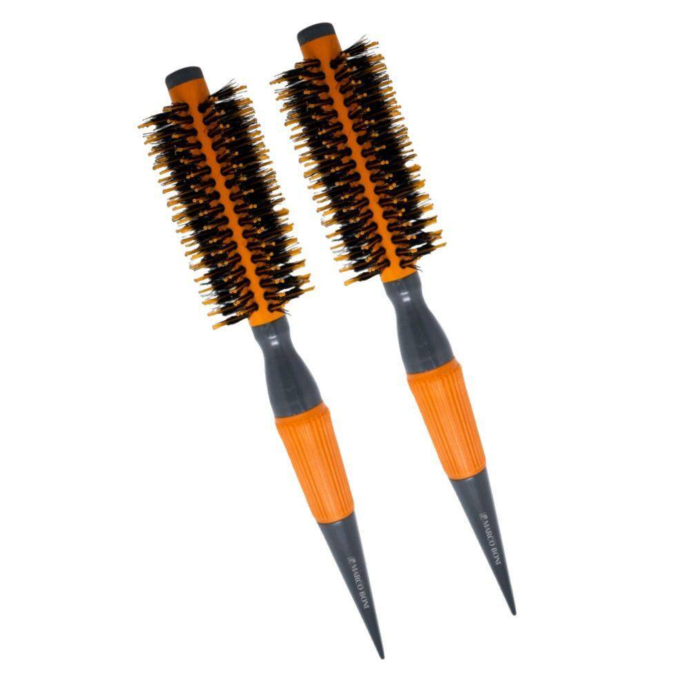 2 Escova Profissional Thermal Ceramic Orange 46MM Marco Boni