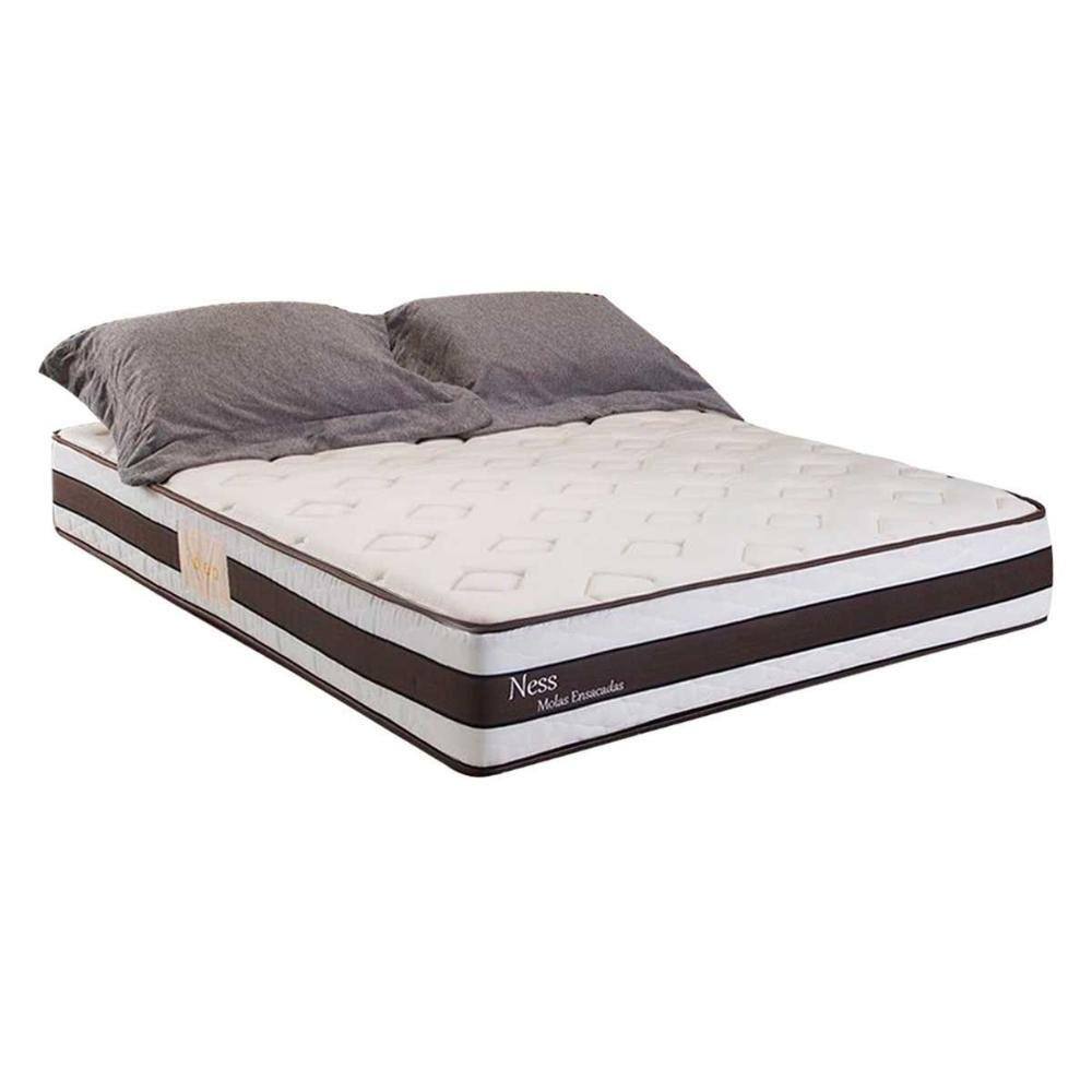 Colchão King Molas MasterPocket Ensacadas Ness Euro Pillow (193x203x26) - Herval