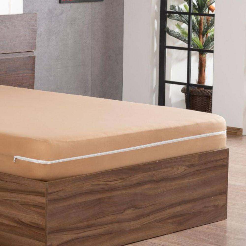 Capa Colchão Casal Queen Size Em Malha Zíper Estilo E