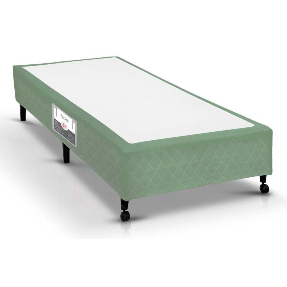 Cama Box Base Solteiro Poli Tecido Green (88x188x23) - Castor