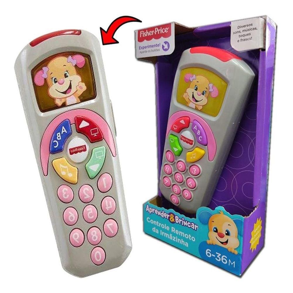 Meu Primeiro Controle Remoto Irmã Cachorrinho Fisher Price
