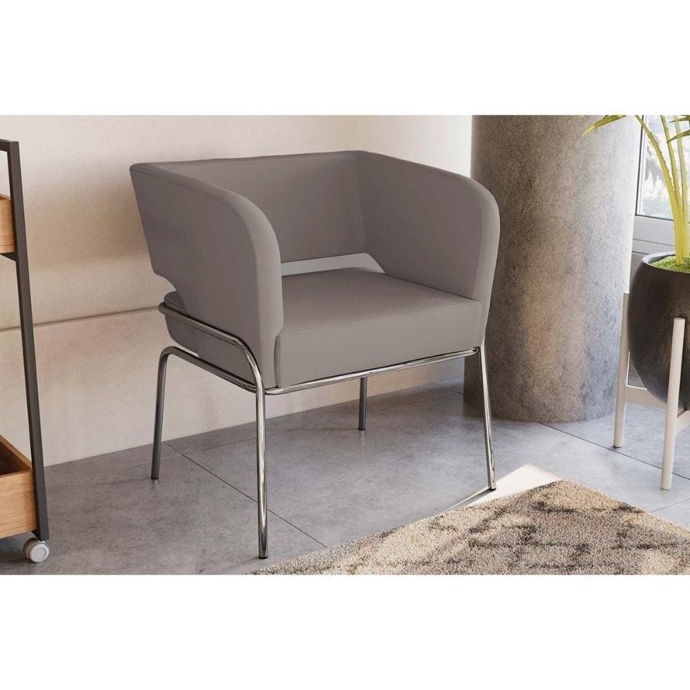 Poltrona Casal Urbana Deluxe Cinza Claro - Kappesberg