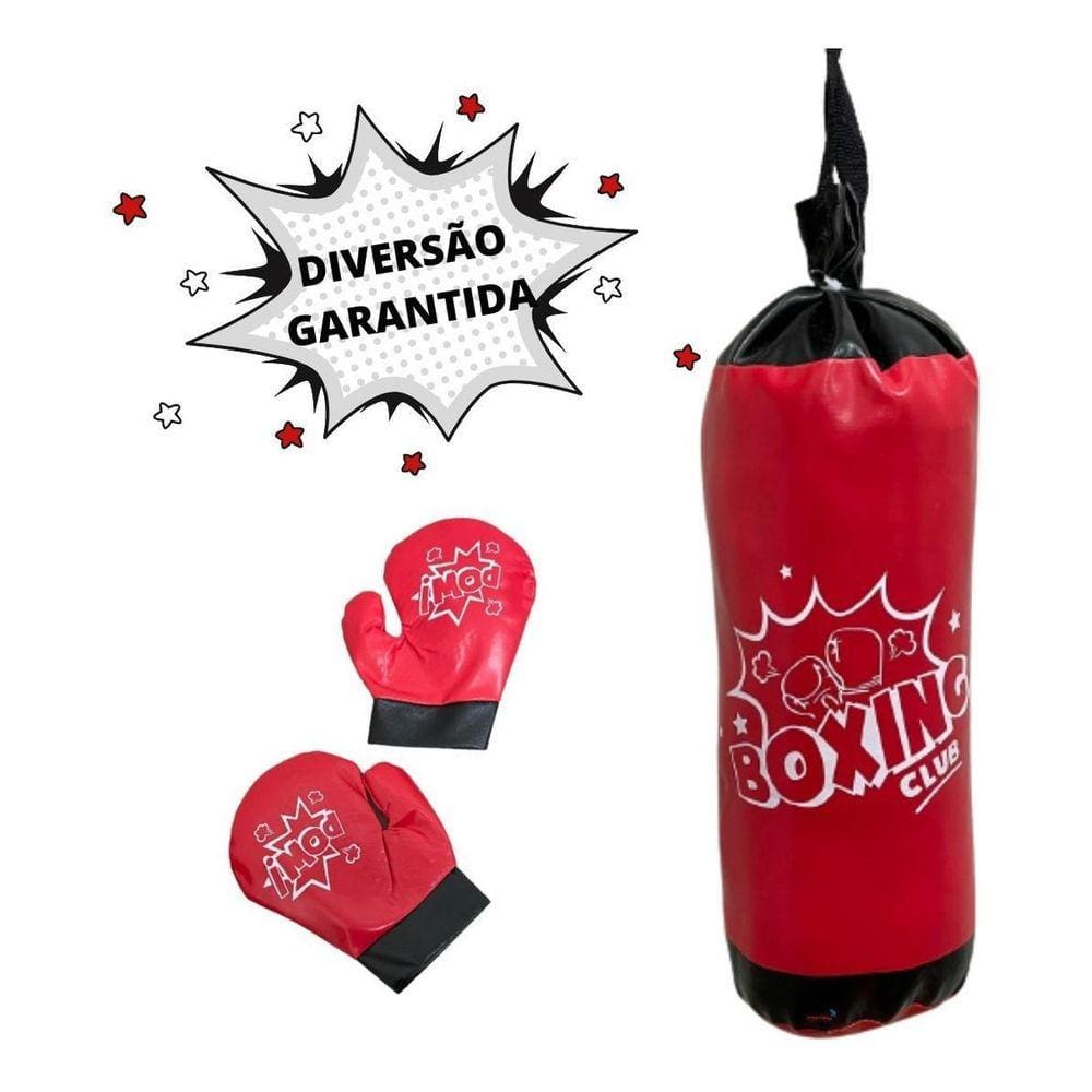 Saco Boxe Infantil Com Luvas Bw174