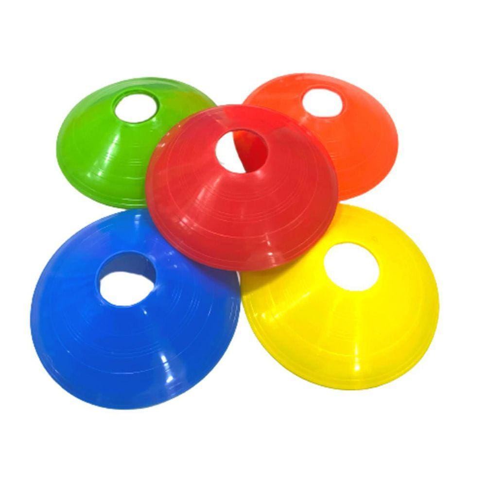 Kit 20X Cone Esportivos Treino Futebol Funcional Equipamento